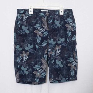 Goodfellow & Co Flat Front Blue Floral Men's Shorts Size 30